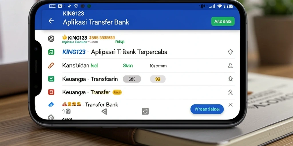 Antarmuka KING123 yang ramah pengguna untuk transfer bank.
