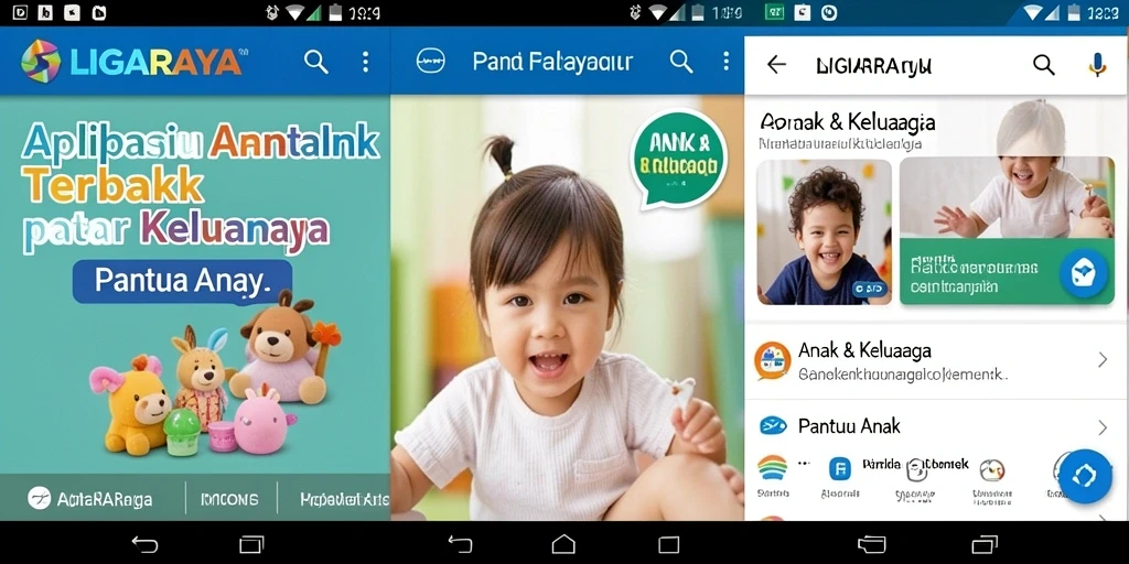 Antarmuka LIGARAYA yang ramah pengguna untuk Pantau Anak.