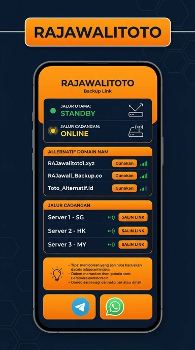 Tampilan link alternatif rajawalitoto