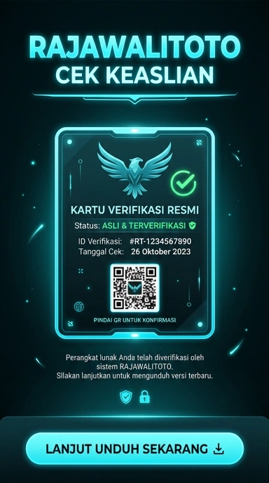 Tampilan kanal resmi rajawalitoto