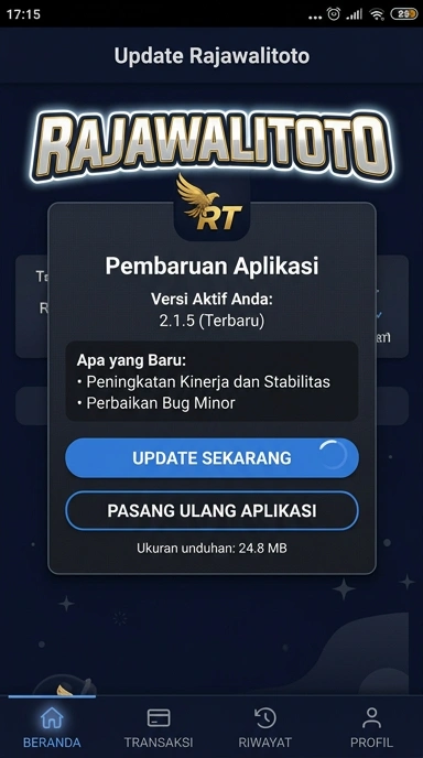 Tampilan riwayat versi rajawalitoto